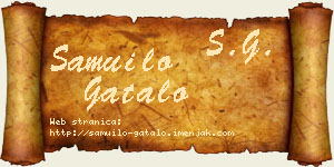 Samuilo Gatalo vizit kartica
